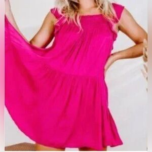 Free People womans boho want your Love mini dress size L